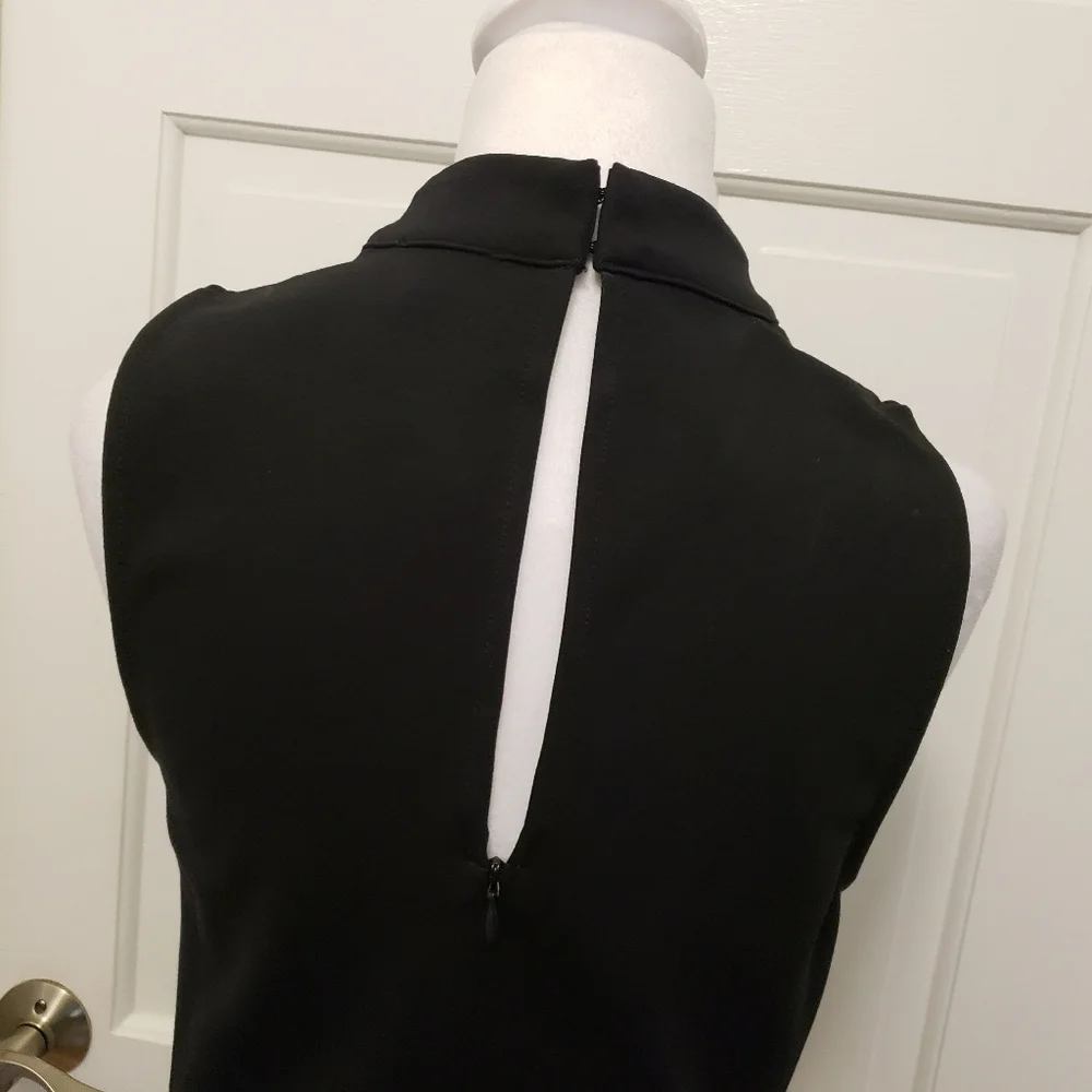 Evereve Black Sleeveless Mock Neck Sheath Dress - Picture 4 of 14